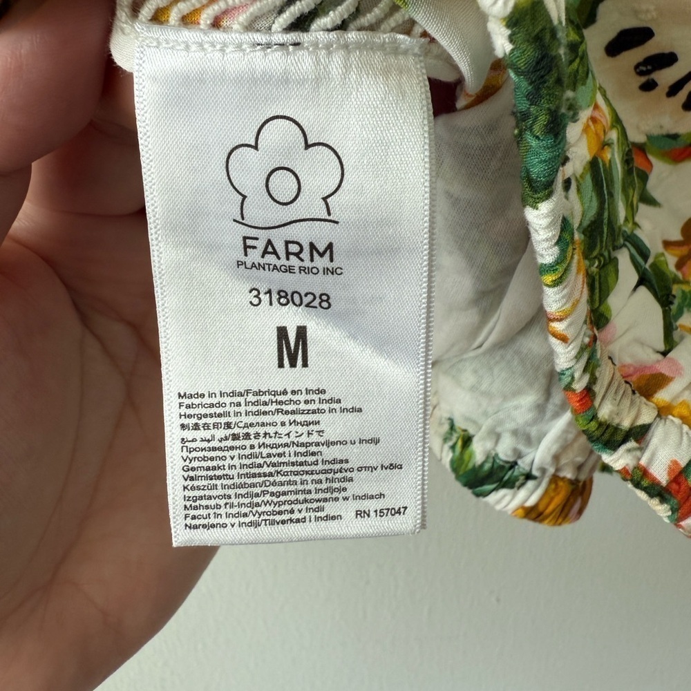 FARM RIO Biriba Off-White Cropped Blouse - Picture 14 of 14